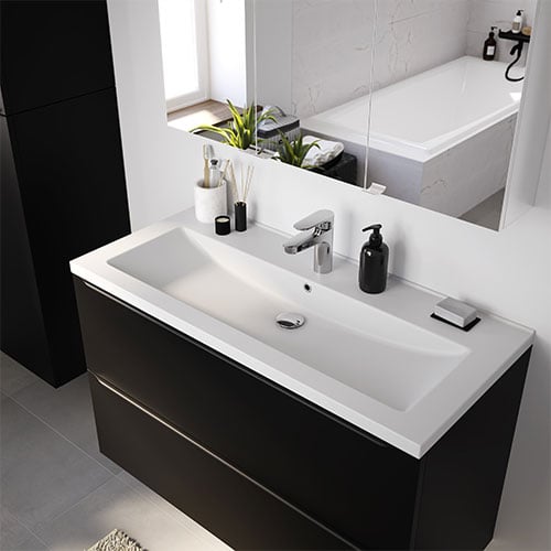 Lavabo salle de bain-Vasque à poser Evier carrée Céramique Blanc 41,5 x  41,5 x 12 cm - Cdiscount Bricolage
