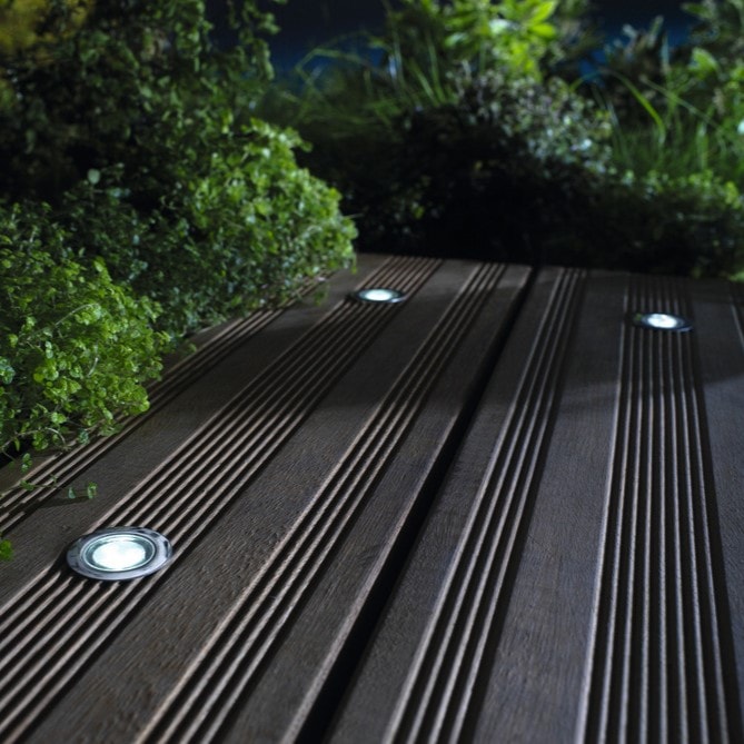 Spot LED Extérieur à Encastrer Bleu 20W (éclairage 150W) étanche IP67 pour  sol chemin, jardin, arbre ou façade