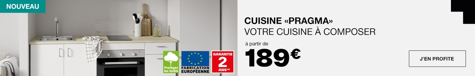 Poubelle de cuisine ouverture manuelle 20L Tazetta H. 52 cm gris