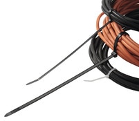 Attache câble - Attache fil électrique - Fixation câble électrique -  Fixation et raccordement du câble - Serre câble - Clou de Fixation - Attache  Fils Ø 8 A 12 Mm Noir Sachet De 25 - Debflex 700426 : : Bricolage
