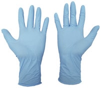 100 gants nitrile jetable - XL - Bleu - Brico Dépôt