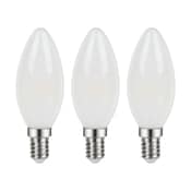 Lot de 3 ampoules LED à filament E14 - 470 Lm et 2700K - Bodner - Brico Dépôt