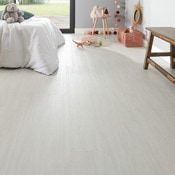 Revêtement de sol adhésif lames laminées pvc vinyle effet naturel  compatible au plancher chauffant 7 pièces 0,975 m² slate grey oak chêne  gris ardoise [neu.holz] - Conforama