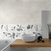 Meuble salle de bains 60 ou 80 cm, Blanc brillant, 1 tiroir + vasque  céramique, Caruso