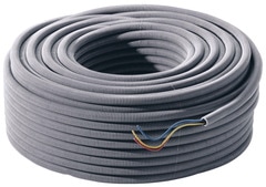 Câble d'alimentation RS PRO 2x0,5 mm², gaine PVC Blanc, 100m