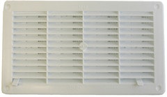 Grilles de ventilation en plastique rondes - 64 mm - Blanc - Lot de 4