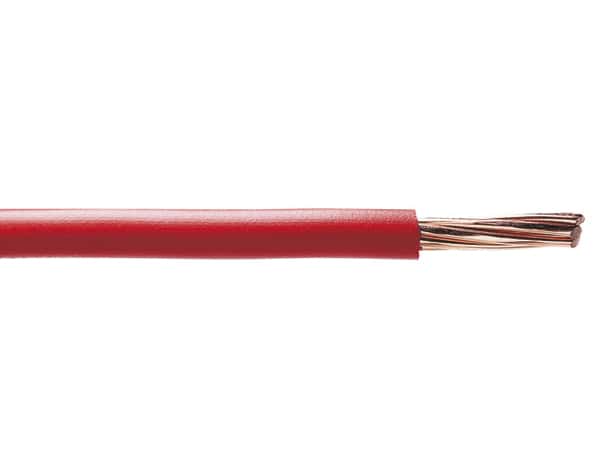 Fil H07VR6R - Fil électrique H07VR 6mm2 Rouge