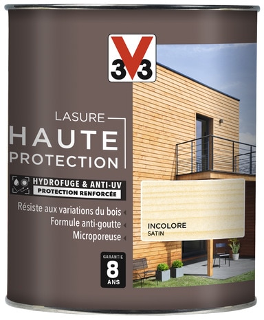 V33 High Protection lasure bois chalet satin 2,5l acajou