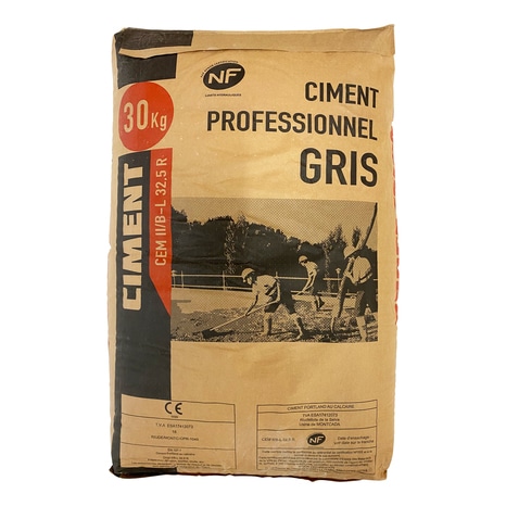 Ciment Gris CEM II B-L 32,5 R NF 30 Kg - Brico Dépôt