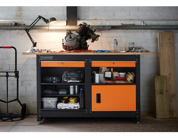 METALLMOBELL - Etabli Atelier Garage 160x60x84cm, avec Tiroirs