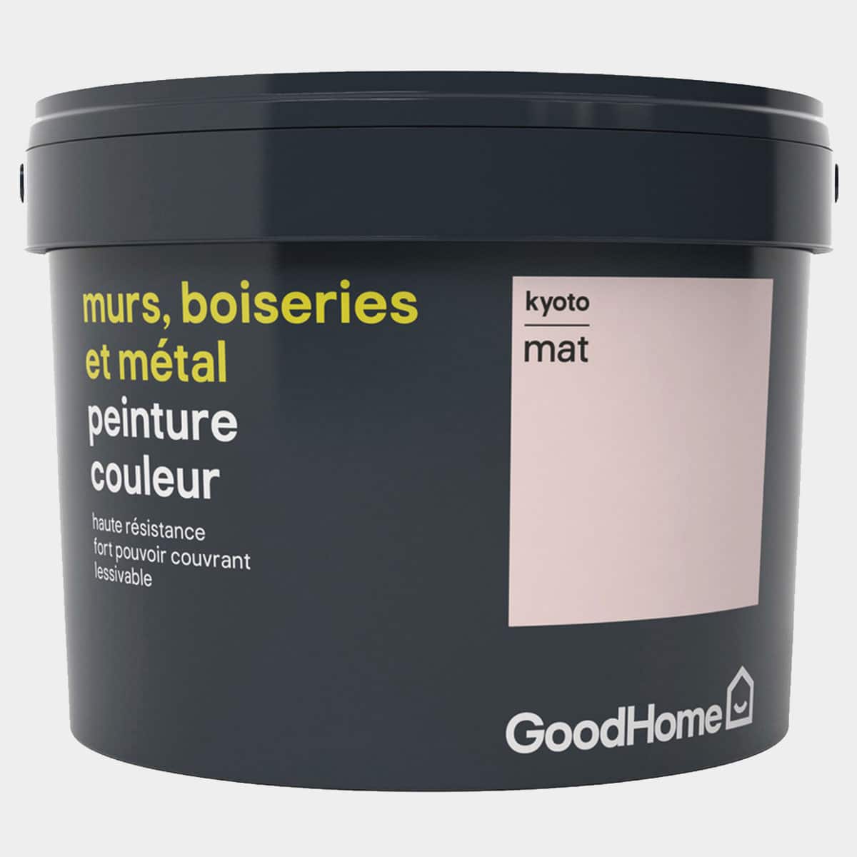 Peinture haute résistance murs, boiseries et métal intérieure acrylique mat rose Kyoto 2,5 l 