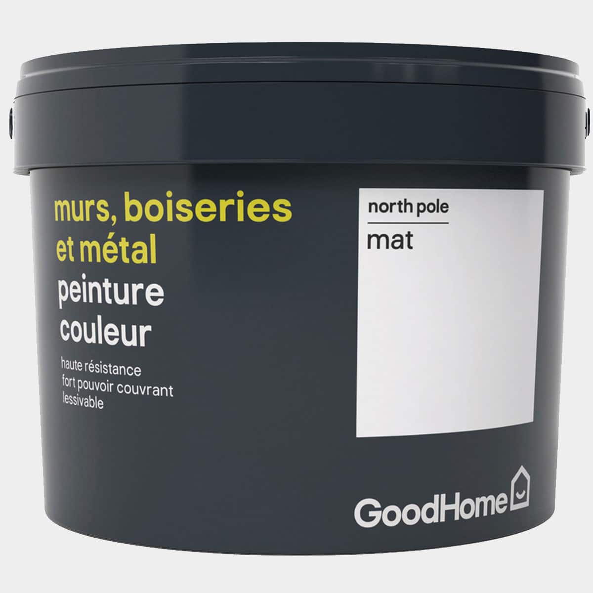 Peinture haute résistance murs, boiseries et métal intérieure acrylique mat blanc North Pole 2,5 l 