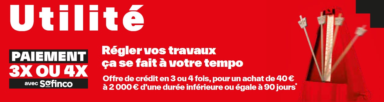 Paiement en 3 ou 4 fois avec Sofinco