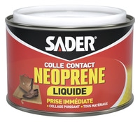 Colle contact néoprène liquide - 250 ml - Sader - Brico Dépôt