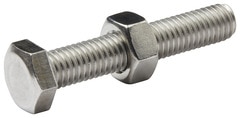 Boulons tête hexa inox 8 x 45 mm - Diall - Brico Dépôt