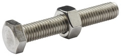 Boulons tête hexa inox 8 x 50 mm - Diall - Brico Dépôt