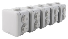 Lot de 5 boîtes de dérivation carrées 65 x 65 mm - Schneider Electric - Brico Dépôt