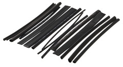 Lot de 15 gaines thermo rétractables noires - Diall - Brico Dépôt