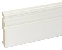 Plinthe moulurée blanche L. 220 cm x l. 120 mm x Ép. 19 mm - GoodHome - Brico Dépôt