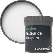 Testeur peinture cuisine acrylique mat blanc North Pole 50 ml - GoodHome - Brico Dépôt