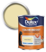 Peinture murs et boiseries intérieure acrylique Mat Jaune citron 0.75 L - Dulux Valentine - Brico Dépôt