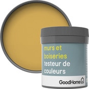 Testeur Peinture murs et boiseries intérieure acrylique Satin Jaune Gran Via 50 ml - GoodHome - Brico Dépôt