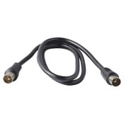 Cordon coaxial M/M noir 9,5 mm - 0,75 m - Brico Dépôt