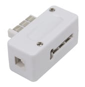 Fiche PTT mâle gigogne RJ45 pour téléphone - Blyss - Brico Dépôt