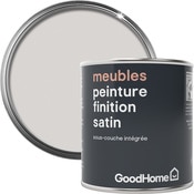 Peinture de rénovation meubles acrylique satin blanc Calgary 125 ml - GoodHome - Brico Dépôt