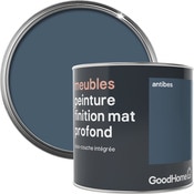 Peinture de rénovation meubles acrylique mat profond bleu Antibes 0,5 L - GoodHome - Brico Dépôt