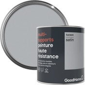 Peinture haute résistance multi-supports acrylique satin gris Tucson 0,75 L - GoodHome - Brico Dépôt