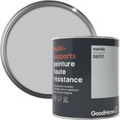 Peinture haute résistance multi-supports acrylique satin gris Melville 0,75 L - GoodHome - Brico Dépôt