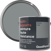 Peinture haute résistance multi-supports acrylique mat gris Delaware 2 L - GoodHome - Brico Dépôt