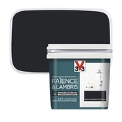 Peinture de rénovation faïence et lambris acrylique satin gris anthracite 0,75 L - V33 - Brico Dépôt