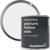 Peinture de rénovation meubles acrylique satin blanc North Pole 125 ml - GoodHome - Brico Dépôt