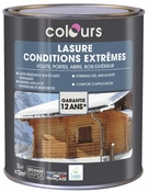 Lasure bois extérieur 12 ans ton chêne foncé 1 L - Colours - Brico Dépôt