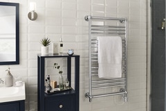 Sèche-serviettes Hyana chrome 350 W - GoodHome - Brico Dépôt