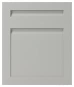 Façade 1 porte + 1 tiroir "Garcinia" gris ciment l.59,7 x h.71,5 cm - GoodHome - Brico Dépôt