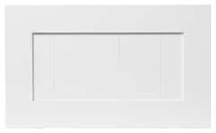 Façade casserolier ou hotte "Alpinia" blanc l.59,7 x h.35,6 cm - GoodHome - Brico Dépôt