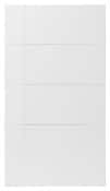 Façade 3 tiroirs + 1 casserolier "Alpinia" blanc l.39,7 x h.71,5 cm - GoodHome - Brico Dépôt