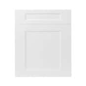 Façade 1 porte + 1 tiroir 60cm "Florie" blanc mat - L. 59.7 x H. 71.5cm - GoodHome - Brico Dépôt