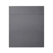 Façade 1 tiroir + 2 casseroliers "Stevia" gris anthracite l.59,7 x h.71,5 cm - GoodHome - Brico Dépôt