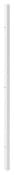 Fileur d'angle haut "DORICE/GLORIAN" blanc brillant - H. 71.5cm - GoodHome - Brico Dépôt