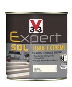 Peinture pour sol extérieur tenue extrême Craie 500 ml - V33 - Brico Dépôt