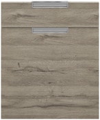 Façade 1 porte + 1 tiroir "Pachira" bois l.59,7 x h.71,5 cm - GoodHome - Brico Dépôt