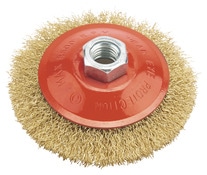 Brosse circulaire à fils ondulés acier pour meuleuse 100 mm - Universal - Brico Dépôt