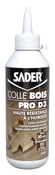 Colle bois Pro D3 250 g haute résistance à l'humidité - 250 g - Sader - Brico Dépôt