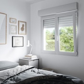 Fenêtre PVC blanc oscillo-battante 2 vantaux + volet roulant h.155 x l.100 cm - GoodHome - Brico Dépôt