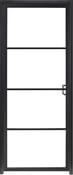 Bloc-porte "Loft" noir H. 204 x l. 83 cm x ép. 71 mm - Brico Dépôt