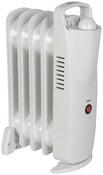 Radiateur mini bain d'huile blanc - 500 W - Brico Dépôt